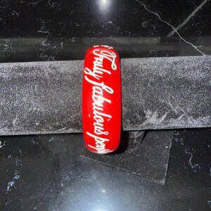 Jessica Kagan Cushman Red Truly Fabulous People Never Get Dressed Before Lunch